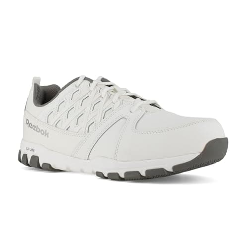 Reebok Work Womens Sublite Steel Toe ESD Cleanroom Work Safety Shoes Casual - White - Size 10 W