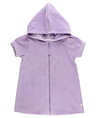 RuffleButts Terry Full-Zip Cover Up - Lavender - 8