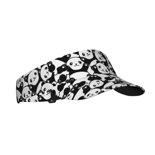 Gianlaima Panda Funny Golf Sun Visor Hat for Women Men