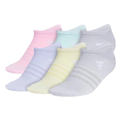 adidas Kids Superlite No Show Socks for Boys & Girls (6 Pairs) Lightweight