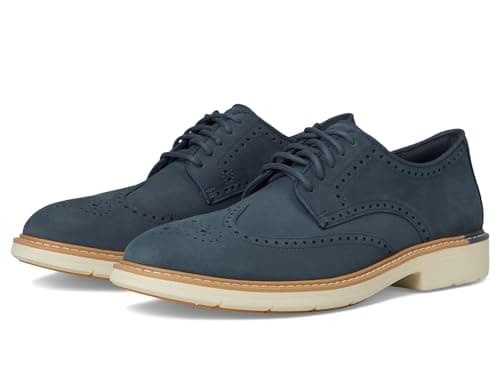 Cole Haan Men's Go-to Wing Oxfords, Big Dipper Nubuck/Ivory, 8.5-M US