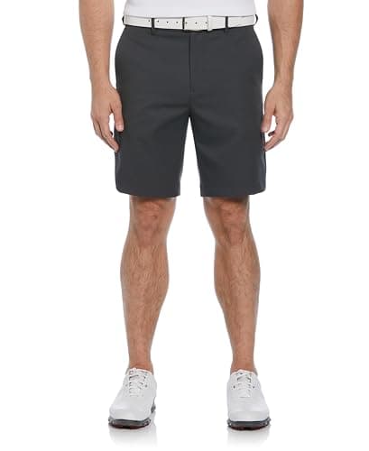 PGA TOUR Men's Expandable Flat Front Golf Short, Asphalt, 44