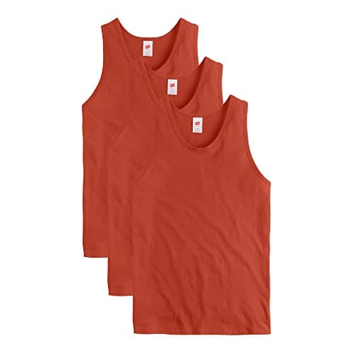 Hanes Men's Essentials Tank Top Pack, Midweight Cotton Tanks, Sleeveless Shirts, 3-Pack