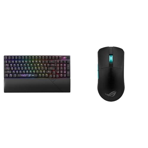ASUS ROG Strix Scope II 96 Wireless Gaming Keyboard & ROG Harpe Gaming Wireless Mouse