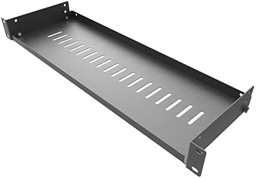 Jingchengmei 1U Server Rack Shelf, 6" Depth for 19 inch Network Racks
