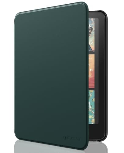 MoKo Case for All-new 7" Kindle Paperwhite(12th Generation-2024) and Kindle Colorsoft Signature Edition 2024, Lightweight Shell Cover with Auto Wake/Sleep for Kindle Paperwhite 2024, Midnight Green