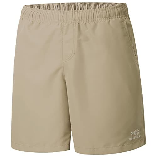 BASSDASH Men's 8''Fishing Water Shorts Quick Dry UPF 50+ Lightweight Cargo Hiking Kayaking Casual Bottom
