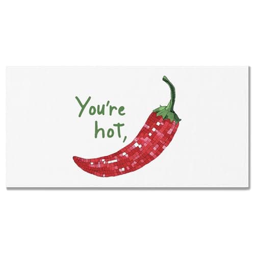 SONMYSULIL Disco Ball Chilli You're Hot Beach Towel 60x30 Inches, Gifts for Couple Girlfriend Sand Free Swim Towels for Women Bath Swimming Pool Camping Travel, Red Pepper Oversized XL Beach Towels