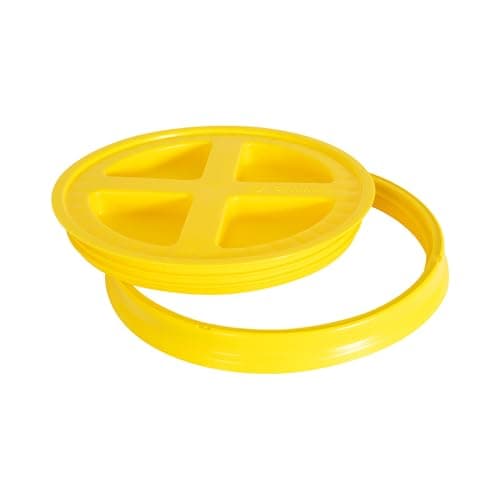 Vittles Vault Gamma Seal Lid, Yellow, Fits 3.5 to 7 Gallon Buckets