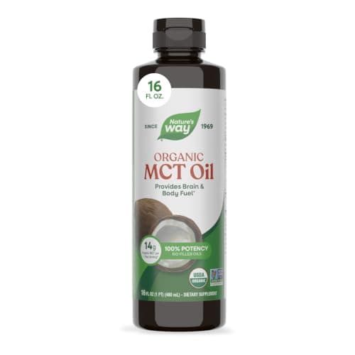 Nature's Way Organic MCT Oil, Brain and Body Fuel*, Keto & Paleo, 16 Fl Oz