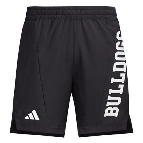 adidas Men's D4T Woven Mississippi State University Shorts, Black/White/Mississippi State University, Large/5" Inseam