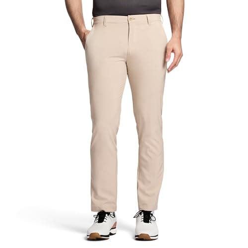 IZOD Men's Golf SwingFlex Slim-Fit Pants, red Khaki, 34W X 30L