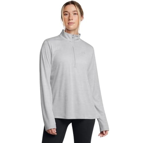Under Armour Women's Velocity Half Zip Twist, (011) Mod Gray / / Metallic Silver, X-Small