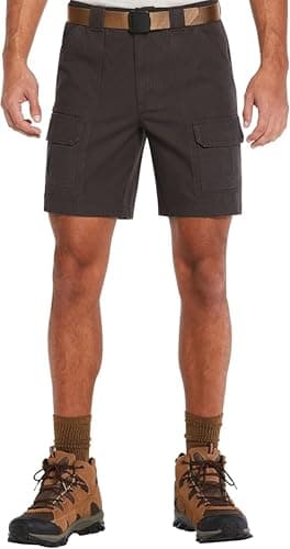 Savane Men's 8” Hiking Cotton Cargo Shorts with Tech Pocket (Available in Big & Tall)