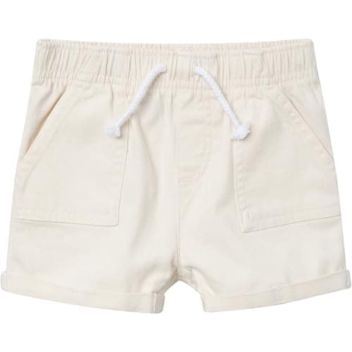 Gerber Baby Toddler Girls' Twill Shorts, Light Tan, 3T
