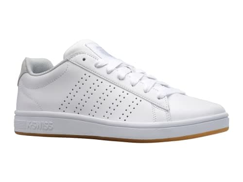 K-Swiss Men's Court Casper Sneaker, White/Gray Violet/Gum, 8