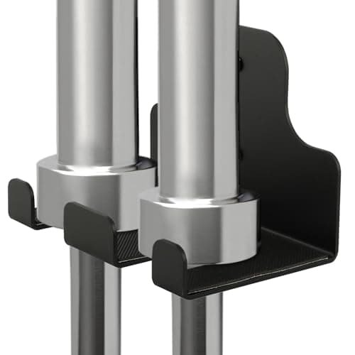 Olym-pic Barbell Hanger,Vertical Barbell Mount Rack,Olym-pic Hanger Space Saving Commercial or Home Gym Accessory,Holds Under 3CM Bar,Black Powder Coated(Black,Size:16 * 11 * 10cm)