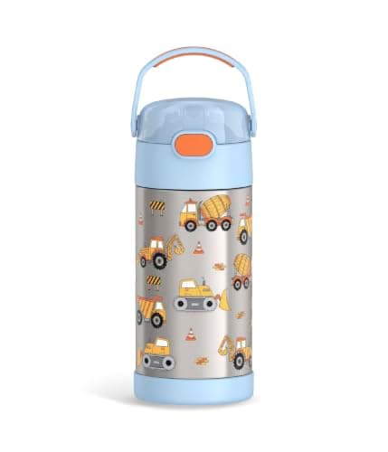 THERMOS FUNTAINER Water Bottle with Straw, 12oz, Construction