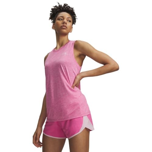 Under Armour Women's Tech Twist Tank Top, 637 Pink, LG