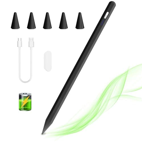 Stylus Pen for iPad 6th-11th Generation,Fast Charge Apple iPad Stylus Pencil with Palm Rejection,Compatible with 2018-2026 iPad 6/7/8/9/10/11 Gen, Pro 13"/12.9"/11"/M4, Air 3/4/5/M2, Mini 5/6