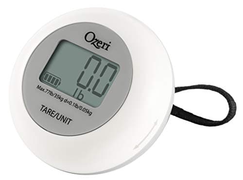 Ozeri Luggage Scale, with Twist-and-Go Battery-Free Charging, Portable Travel Scale