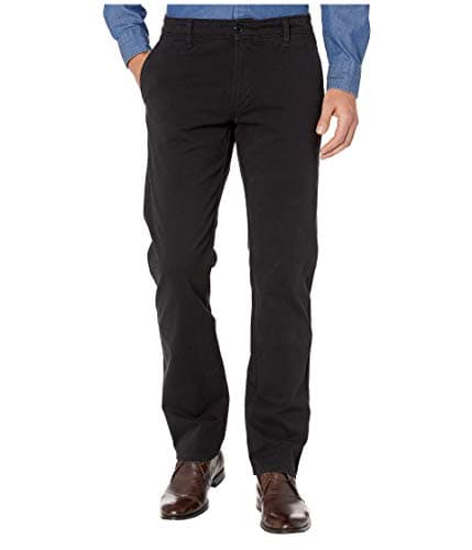 Dockers® Men's Straight Fit Ultimate Chino With Smart 360 Flex (Regular and Big & Tall), Black, 36W x 29L