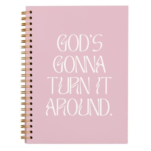Bnwepo Coquette Christian Spiral Notebook Journal Gifts for Women Teen Girl