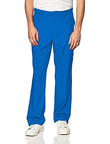 Wink W123 Men's Flat Front Cargo Scrub Pant, Royal, 4XL