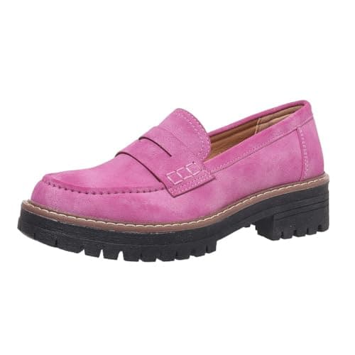 Womens Loafers Platform Chunky Penny Loafer Office Business Casual Shoes