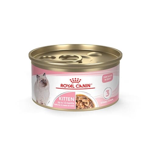 Royal Canin Feline Health Nutrition Kitten Thin Slices in Gravy Cat Food, 3 oz (Pack of 24).