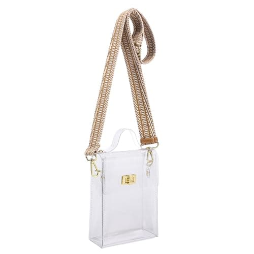 INICAT Clear Bag for Stadium Events Concert Approved Women Crossbody Purse