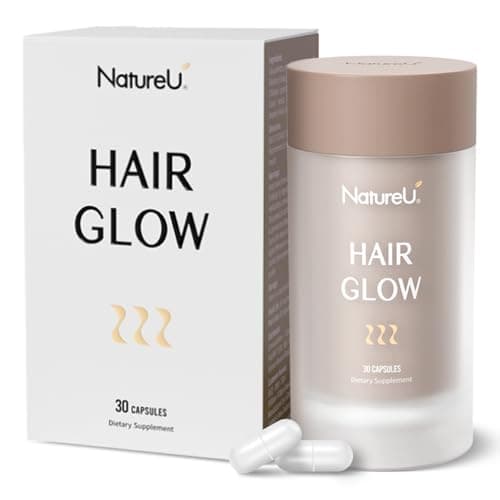 NatureU LushMaster Hair Growth Vitamins for Women & Men, 30-Day Supply, Biotin & Zinc with Green Tea EGCG + Red Clover Extract, Supports Thicker Fuller Hair & Follicle Nourishment, 30 Capsules