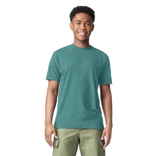 Comfort Colors Adult Short Sleeve Tee, Style G1717, Seafoam (1-pack), Large