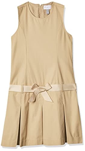 The Children's Place Girls' Uniform Belted Jumper Sandy 10 plus