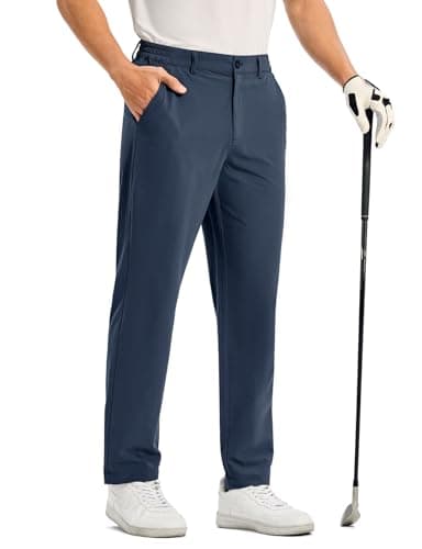 BGOWATU Men's Lightweight Golf Pants Trousers Navy 30