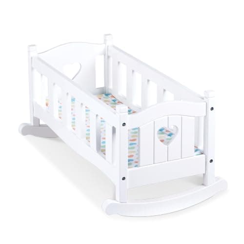 Melissa & Doug Wooden Play Cradle for Dolls and Stuffed Animals