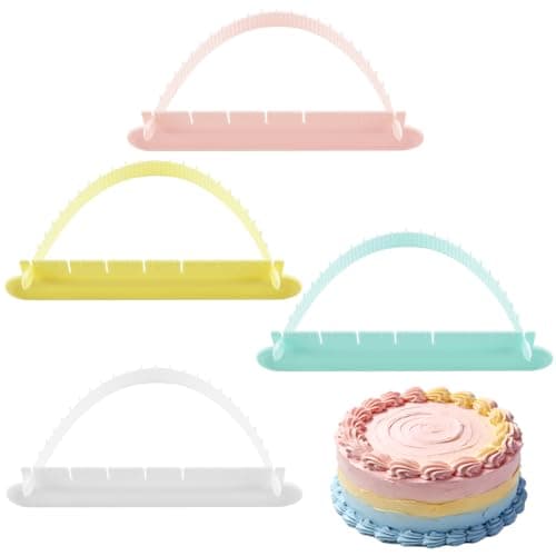 4-piece Cake Arch Guide Tool, Cake arc Ruler, facilitates Controlling arc Size and Position, Suitable for Beginners and Bakers.
