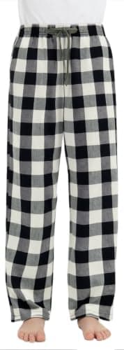 HiddenValor Boys Lightweight Woven Cotton Pajama Pants Black/White 7