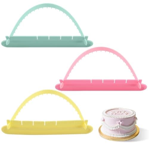 DiQiRenQin Cake Arch Guide Tool, Adjustable Cake Decorating Ruler, 3 Pack