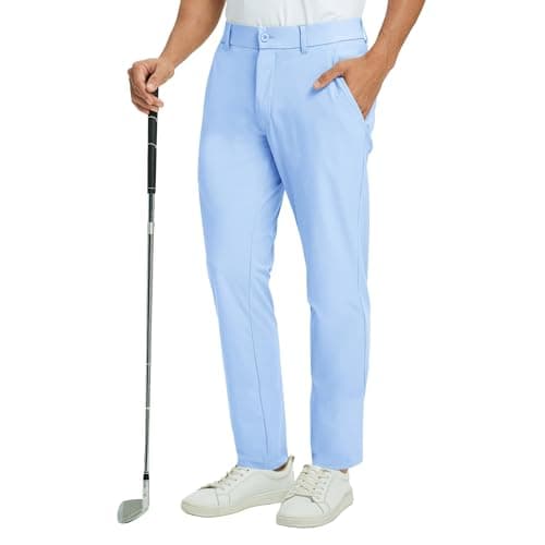 M MAELREG Mens Casual Pants Stretch Lightweight Dress Golf Slacks for Men with Pockets for Work Travel 30"/32"/34"