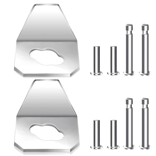 Mirfane 10-Pack Heavy Duty Screen Door Closer Replacement Kit - Compatible with Andersen Larson Pella Emco - Includes 8 Steel Pins & 2 Reinforced Iron Plates for Storm/Security Doors