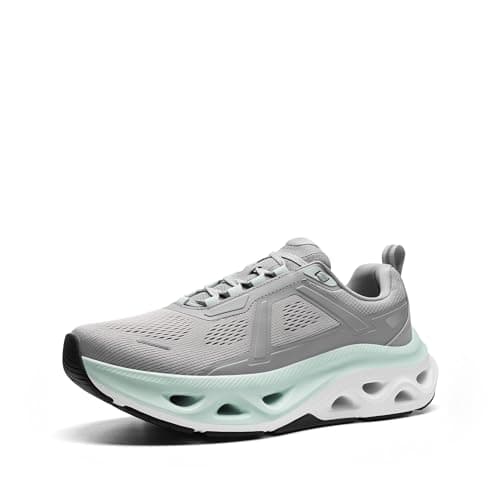 NORTIV 8 Men's Comfortable Walking Shoes MovePropel Athletic Breathable Gym Workout Tennis Jogging Cross Training Non Slip Fashion Running Sneakers,Size 9,Grey,SNWS247M