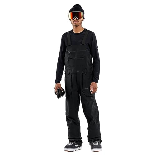 Volcom Men's Roan Bib Overall Black Small