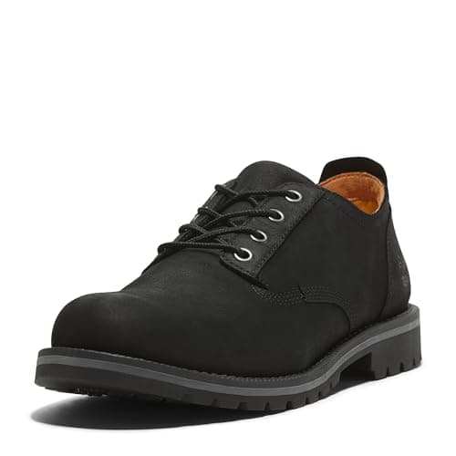 Timberland Men's Redwood Falls Lace Up Waterproof Shoe, Black Nubuck, 10 Medium