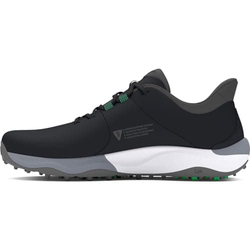Under Armour Men's Drive Pro Spikeless, (002) Black/Black/Titan Gray, 7.5, US