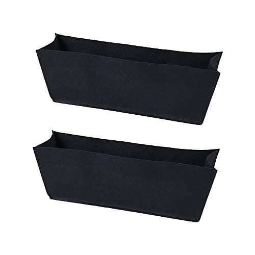 Non-Woven Fabric Plant Grow Bags Replacement 24inch 2Pack Coco Liner Window Basket,Trough Shaped Wall and Deck Mount Planters,Round Hanging Basket