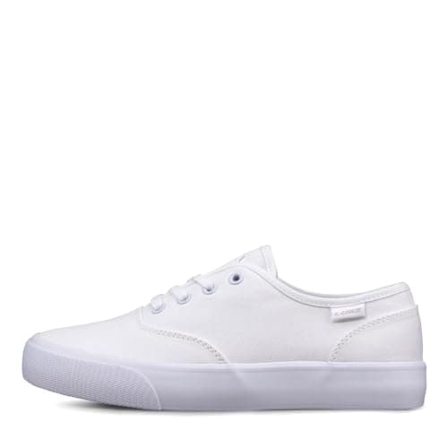 Lugz | Lear Casual Sneakers for Women | Lace Up Womens Canvas Shoes | Everyday Women Footwear, White, 7.5 M US