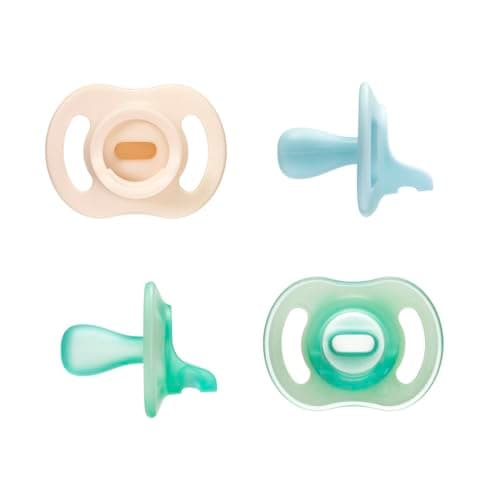 Tommee Tippee StayPut Pacifier Set, 0-6 Months, Silicone, Pack of 4