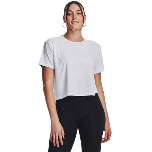 Under Armour Womens Motion Short Sleeve T Shirt, (100) White / / Halo Gray, XX-Large
