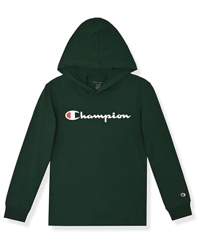 Champion Kids Long Sleeve Hooded Shirt | Lightweight | Boys Clothes | Activewear